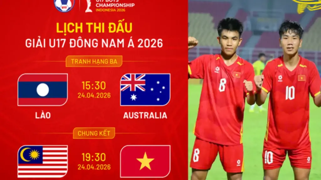 Lịch thi đấu chung kết U.17 Việt Nam - Malaysia mới nhất: Khi nào, xem trực tiếp ở đâu?