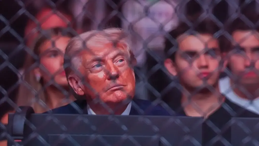 Ông Trump chứng kiến võ sĩ thắng knock-out dù chấp một chân