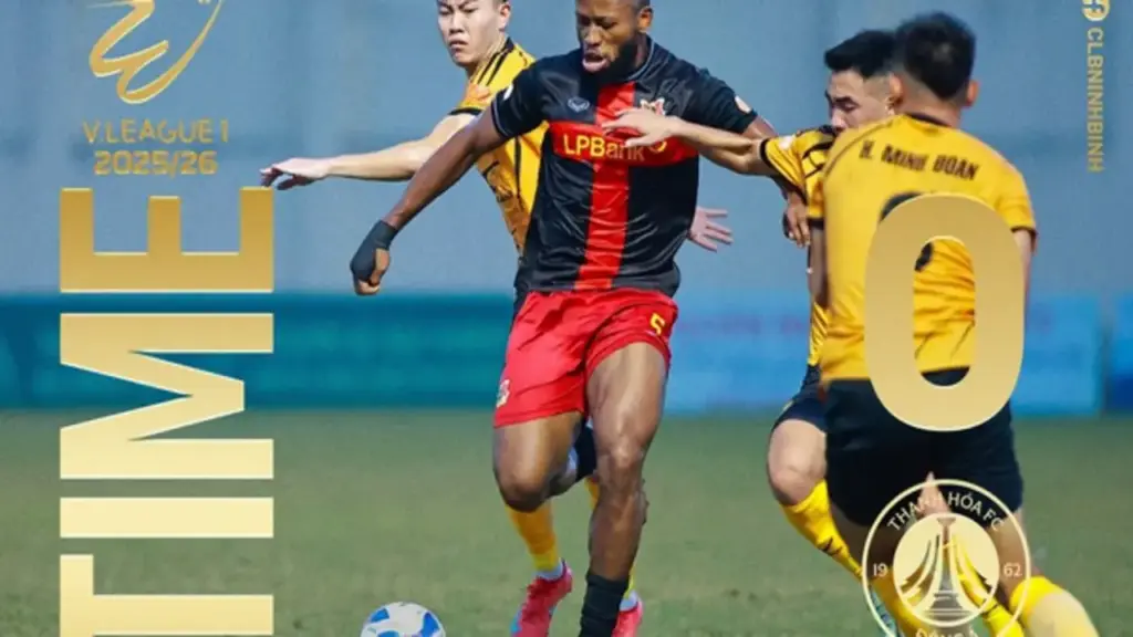 Tân HLV Chu Đình Nghiêm ra mắt mỹ mãn, Ninh Bình đánh bại Thanh Hóa: Leo thẳng tốp 3 V-League